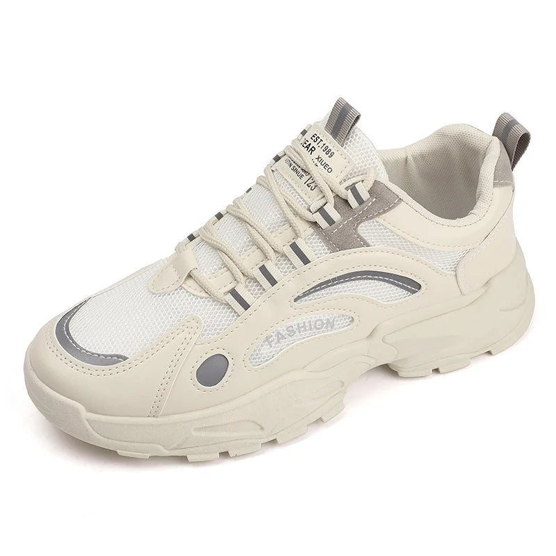 Men's sports shoes four seasons outdoor leisure running shoes non-slip breathable sneakers thickening fashion soft bottom 2024