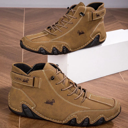 Sneakers for Men Spring New Designer Fashion Loafers Soft Sole Outdoor Sneakers Short Boots Luxury Men's Shoes Tenis Masculino