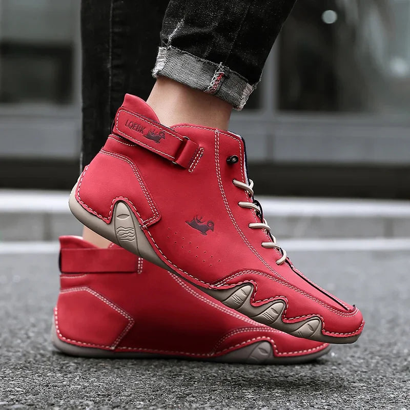 Sneakers for Men Spring New Designer Fashion Loafers Soft Sole Outdoor Sneakers Short Boots Luxury Men's Shoes Tenis Masculino
